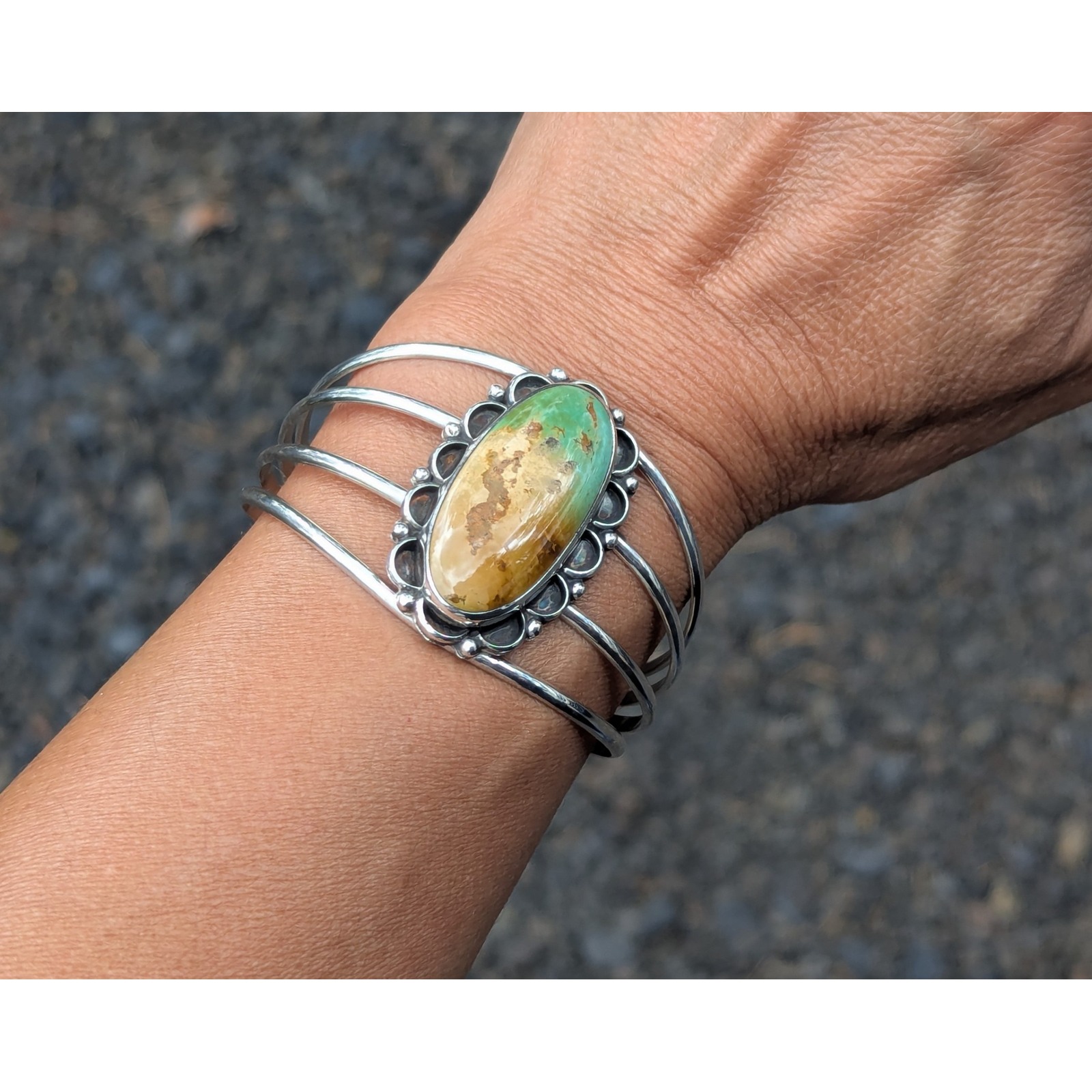 Navajo Cuff Bracelet Native American Turquoise Jewelry Southwest Sz 65 465$
